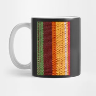 Multi color fabric texture Mug